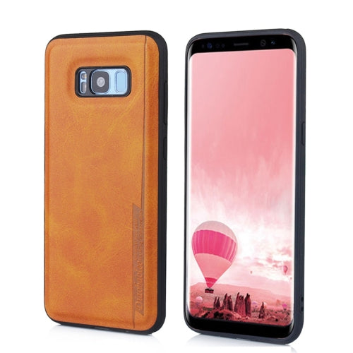 For Galaxy S8+ Diaobaolee Shockproof PU + TPU Protective Case(Yellow)