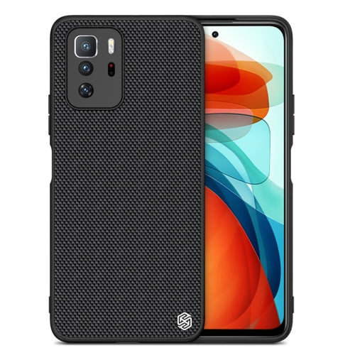 For Xiaomi Redmi Note 10 Pro 5G NILLKIN 3D Textured Nylon Fiber TPU Case(Black)