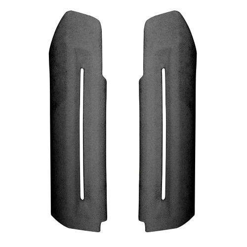 Car Suede Wrap Door Handle Frame Armrest Cover for Ford Mustang 2015-2020, Left and Right Drive Universal(Dark Grey)