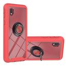 For Samsung Galaxy A01 Core Starry Sky Solid Color Series Shockproof PC + TPU Protective Case with Ring Holder & Magnetic Function(Red)