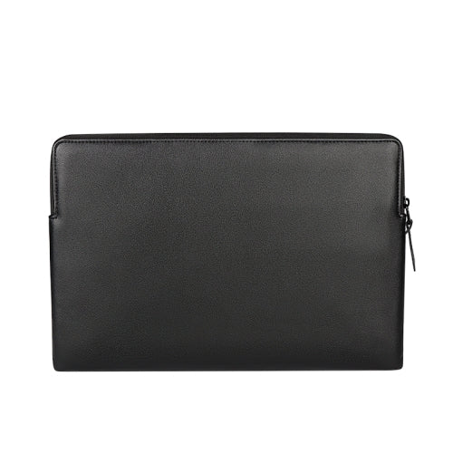 ND09 Laptop Thin and Light PU Liner Bag, Size:15.6 inch(Black)