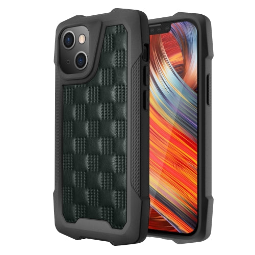 3D Embossed PU+PC+TPU Non-slip Shockproof Protective Case For iPhone 13 mini(Green)