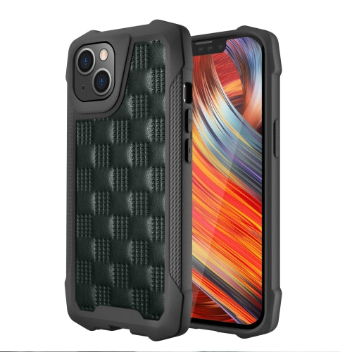 3D Embossed PU+PC+TPU Non-slip Shockproof Protective Case For iPhone 13(Green)
