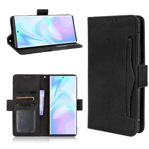 For ZTE Axon 30 Ultra 5G Skin Feel Calf Pattern Horizontal Flip Leather Case with Holder & Card Slots & Photo Frame(Black)