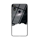 For OPPO Realme 3 Pro Starry Sky Painted Tempered Glass TPU Shockproof Protective Case(Cosmic Starry Sky)