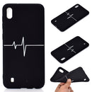 For Galaxy A10 Shockproof Stick Figure Pattern Soft TPU Protective Case(Heart Rate)