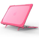 TPU + PC Two-color Anti-fall Laptop Protective Case For MacBook Air 11.6 inch A1465 / A1370(Rose Red)