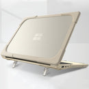 TPU + PC Two-color Anti-fall Laptop Protective Case For Microsoft Surface Laptop Go(Khaki)