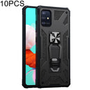 For Samsung Galaxy A51 10 PCS Variety Armor TPU + PC Shockproof Magnetic Protective Case with Folding Clip Holder(Black)