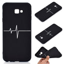 For Galaxy J4+ Shockproof Stick Figure Pattern Soft TPU Protective Case(Heart Rate)