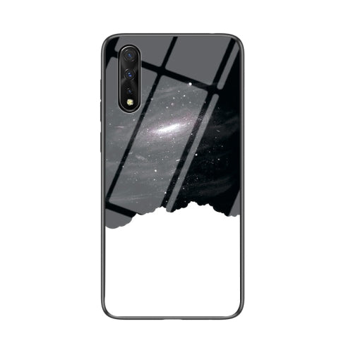 For vivo iQOO Neo Starry Sky Painted Tempered Glass TPU Shockproof Protective Case(Cosmic Starry Sky)