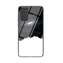For Samsung Galaxy Note20 Starry Sky Painted Tempered Glass TPU Shockproof Protective Case(Cosmic Starry Sky)