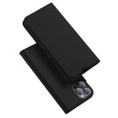 DUX DUCIS Skin Pro Series Shockproof Horizontal Flip Leather Case with Holder & Card Slots For iPhone 13 Pro Max(Black)