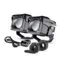 2 PCS U9 Plus 9-85V 30W Motorcycle / Car IP68 Waterproof External LED Glare Small Steel Cannon Lens Headlight Spotlight, Specification:B Suit