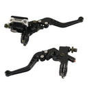 1 Pair A6313-02 22mm Motorcycle Brake and Clutch Master Cylinder Hydraulic Handbrake Handle(Black)