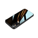 SULADA Shockproof Aviation Aluminum Metal Frame + Nano Glass + TPU Protective Case For iPhone XR(Black)