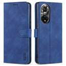 For Honor 50 AZNS Skin Feel Calf Texture Horizontal Flip Leather Case with Card Slots & Holder & Wallet(Blue)