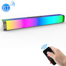LP-18 20W Stereo Home Theater Soundbar Rectangle Colorful Bluetooth Speaker with Remote Control, EU Plug(Black)