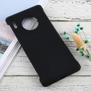 For Huawei Mate 30 Pro Solid Color Silicone + PC Shockproof Protective Case(Black)