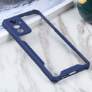 For Samsung Galaxy A82 Acrylic + Color TPU Shockproof Case(Dark Blue)