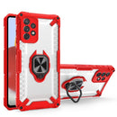 For Samsung Galaxy A72 5G / 4G Matte TPU + PC Magnetic Shockproof Case with Ring Holder(Red)