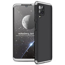 For Samsung Galaxy M32 International Version Thickness 8.4mm/A22 4G GKK Three Stage Splicing Full Coverage PC Case(Black Silver)