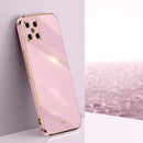 For Huawei nova 8 SE XINLI Straight 6D Plating Gold Edge TPU Shockproof Case(Cherry Purple)