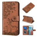 Sika Deer Embossing Pattern Horizontal Flip PU Leather Case with Holder & Card Slot & Wallet & Photo Frame For iPhone 6 / 6s(Brown)