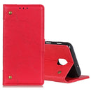 For Nokia 2.3 Copper Buckle Retro Crazy Horse Texture Horizontal Flip Leather Case with Holder & Card Slots & Wallet(Red)