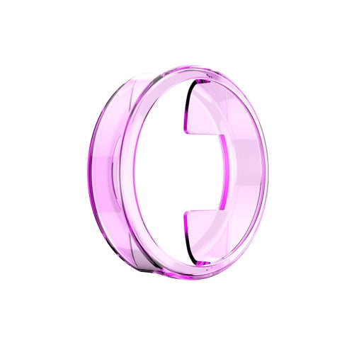 For Garmin Lily TPU Half-pack Candy Color Protective Case(Transparent Purple)