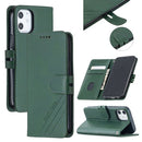 Stitching Style 2-Color Cow Texture Horizontal Flip PU Leather Case with Holder & Card Slot & Lanyard For iPhone 13 mini(Green)