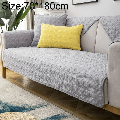 Four Seasons Universal Simple Modern Non-slip Full Coverage Sofa Cover, Size:70x180cm(Houndstooth Grey)