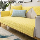 Four Seasons Universal Simple Modern Non-slip Full Coverage Sofa Cover, Size:90x210cm(Houndstooth Yellow)