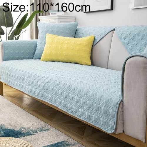 Four Seasons Universal Simple Modern Non-slip Full Coverage Sofa Cover, Size:110x160cm(Houndstooth Blue)