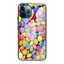 Tempered Glass + TPU Border Protective Case For iPhone 13 Pro(Candy Colors)