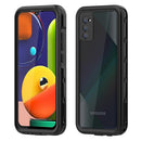 For Samsung Galaxy A02s US Version RedPepper Transparent Dot Shockproof Waterproof PC + TPU Protective Case(Black)
