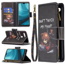 For OPPO A7 Colored Drawing Pattern Zipper Horizontal Flip Leather Case with Holder & Card Slots & Wallet(Bear)