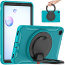 For Samsung Galaxy Tab A 8.4 T307 2020 Shockproof TPU + PC Protective Case with 360 Degree Rotation Foldable Handle Grip Holder & Pen Slot(Blue)