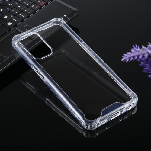 For OPPO A74 5G / A93 5G Four-corner Shockproof Transparent TPU + PC Protective Case