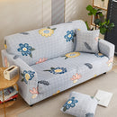 Double Seat Four Seasons Full Coverage Elastic Non-slip Sofa Cover(Sunflower Blooms)