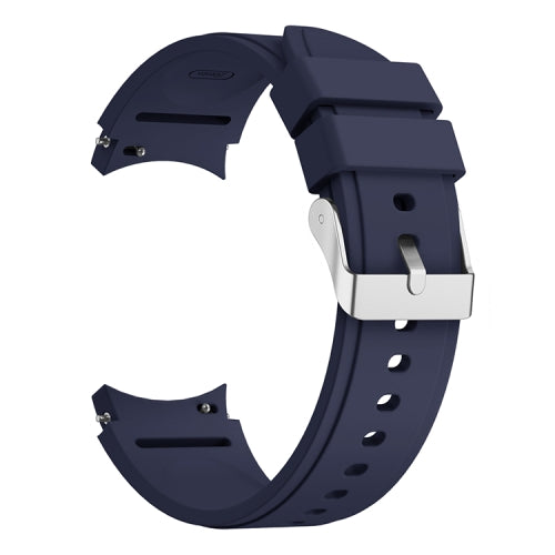 For Samsung Galaxy Watch4 Classic 42mm Silicone Replacement Strap Watchband(Midnight Blue)