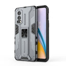 For OnePlus Nord 2 5G Supersonic PC + TPU Shock-proof Protective Case with Holder(Grey)