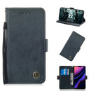 For iPhone 11 Pro Retro Horizontal Flip Leather Case with Card Slot & Holder(Black)