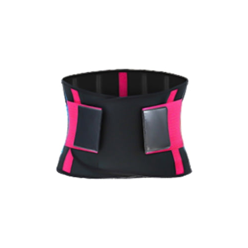 SBR Neoprene Sports Protective Gear Support Waist Protection Belt, Size:XL(Rose Red)