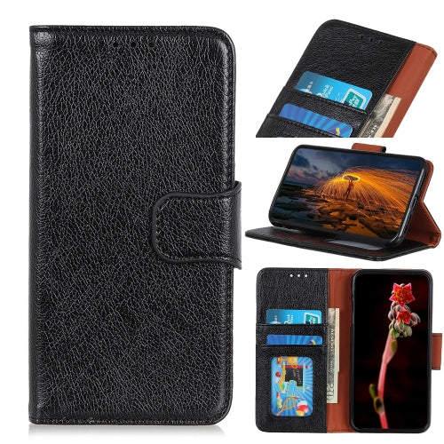 For OPPO A16 Nappa Texture Horizontal Flip Leather Case with Holder & Card Slots & Wallet(Black)