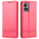 For vivo S10 AZNS Magnetic Calf Texture Horizontal Flip Leather Case with Card Slots & Holder & Wallet(Red)