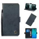For Xiaomi Redmi Note 8 Pro Retro Horizontal Flip PU Leather Case with Card Slots & Holder(Black)