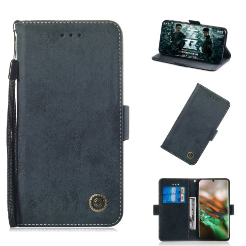 For Galaxy Note 10 Retro Horizontal Flip PU Leather Case with Card Slots & Holder(Black)