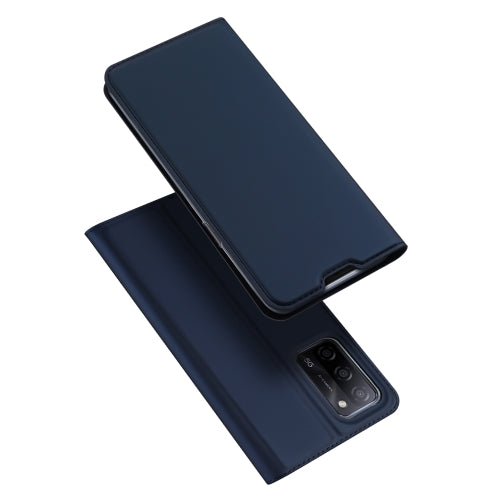 For OPPO A16/A16s/A54s/A53s 5G/A55 5G DUX DUCIS Skin Pro Series Horizontal Flip PU + TPU Leather Case(Blue)