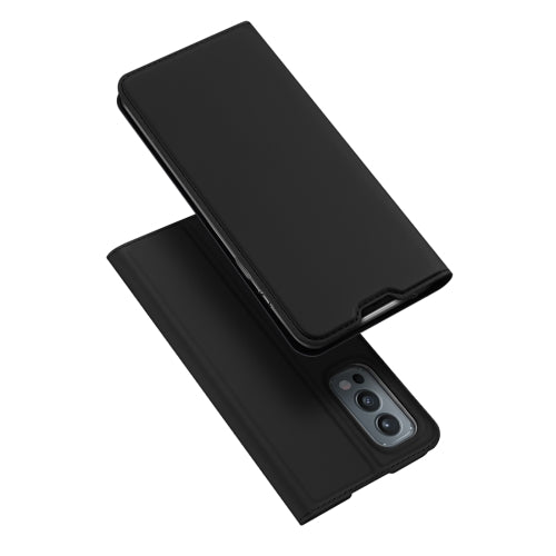 For OnePlus Nord 2 5G DUX DUCIS Skin Pro Series Horizontal Flip PU + TPU Leather Case with Holder & Card Slots(Black)